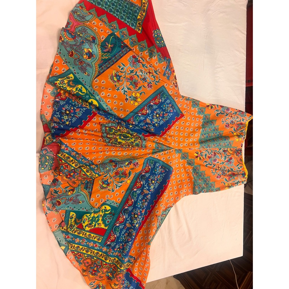 Vintage Ralph Lauren blue label patchwork mermaid skirt, size 8 - Picture 9 of 10